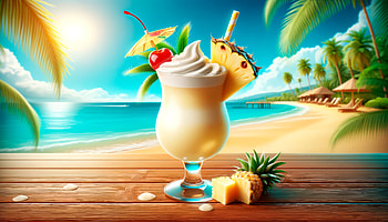 Tropical Pina Colada Paradise, food, Pina Colada HD wallpaper