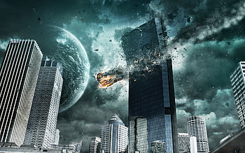 Sci-fi, Meteors HD wallpaper