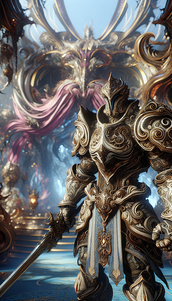 Majestic Fantasy Knight, fantasy, knight, armor, ornate HD phone wallpaper