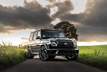 SUV, Mercedes-Benz MANHART G700 Inferno, black HD wallpaper