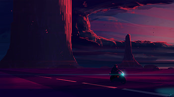Riding Through The Night , biker, artist, artwork, digital-art, deviantart HD wallpaper