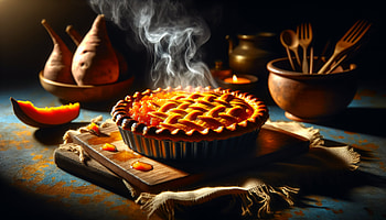 Homemade Sweet Potato Pie, sweet potato pie, pie, dessert, baking, steam HD wallpaper