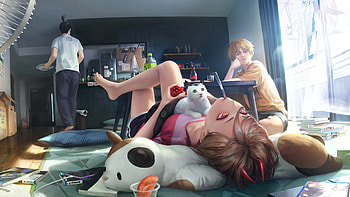 Chainsaw Man — Cozy Chill Room, Chainsaw Man HD wallpaper
