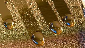 Bubbles, Gold Foil HD wallpaper