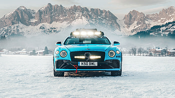 Blue car, 2020 Bentley Continental GT Ice Race HD wallpaper