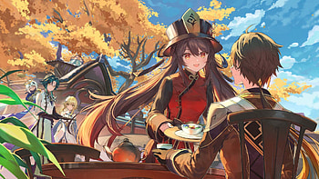 Hu Tao Genshin Impact HD wallpaper
