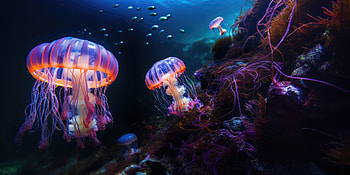 Jellyfish World , jellyfish, underwater, animals, graphy HD wallpaper