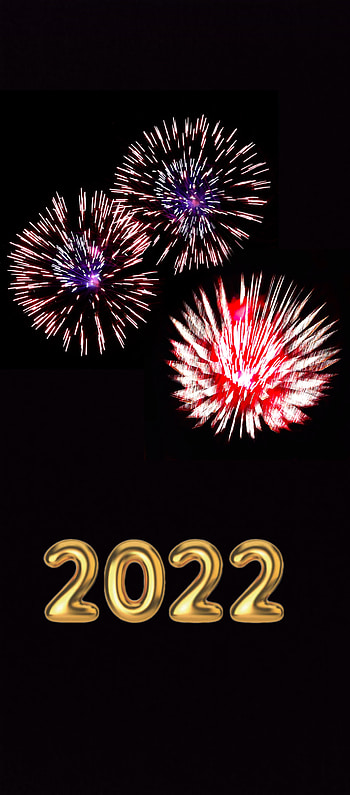New year, midnight, pattern, fireworks, holiday HD phone wallpaper