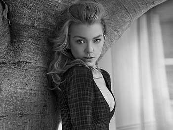 Natalie Dormer Monochrome , natalie-dormer, celebrities, girls, monochrome, black-and-white HD wallpaper