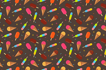 Ice Cream, Patterns, Vector, Multicolored, Motley, Texture HD wallpaper