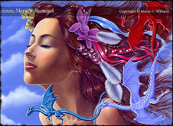 air, wind, fantasy, woman HD wallpaper