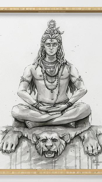 Jay Shri Mahakal, White Frame, Background HD phone wallpaper
