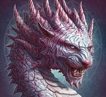 Tiger dragon, blue, pink, kerembeyit, fantasy, tigru, luminos HD wallpaper