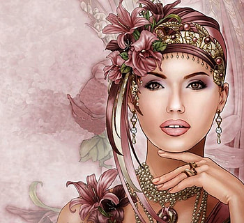 Art Beauty, paintings, flowers, art, beauty HD wallpaper