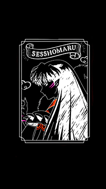 Sesshomaru, art, painting HD phone wallpaper