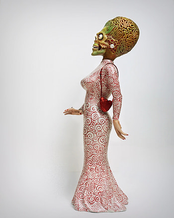 Mars Attacks!, Martian girl character, Luca Van Dort art, Sci-fi comedy HD phone wallpaper