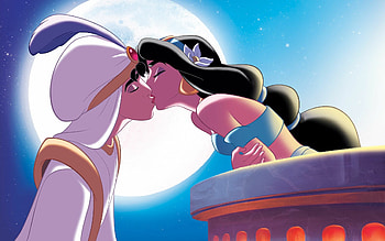 Jasmine Aladdin , Cartoon backgrounds, Aladdin animation HD wallpaper