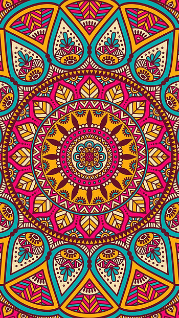 Intricate mandala art, Beautiful color scheme, Abstract patterns, Artistic HD phone wallpaper