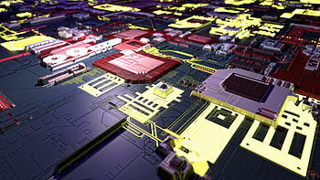 Abstract Circuit Board, abstract, circuit, artwork, artist, art, digital-art, deviantart HD wallpaper