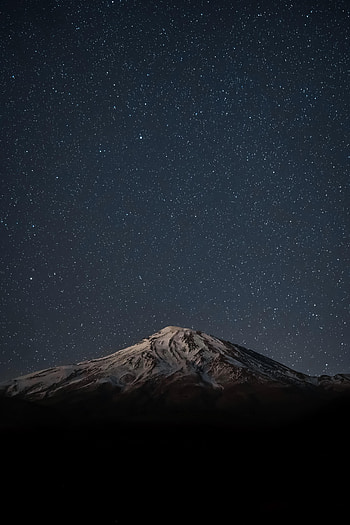 Nature, Mountains, Stars, Night, Rocks, Starry Sky HD phone wallpaper