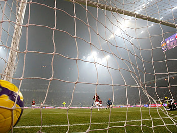 Sports, Football, Grid, Ball, Gate, Goal, Players HD wallpaper