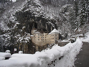 Castel, medieval, zapada, frig HD wallpaper