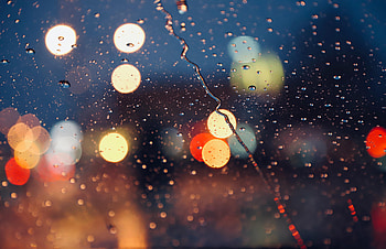 Rain, Drops, Glare, Miscellanea, Miscellaneous, Blur, Smooth, Glass HD wallpaper
