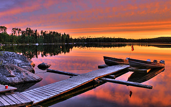 Nature, Sunset, Boats, Lake, Pier, Couple, Pair, Bridge, Rest, Relaxation, Wharf, Berth HD wallpaper