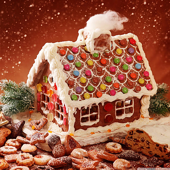 Gingerbread house , Holiday joy, Festive decorations, Delicious details HD phone wallpaper