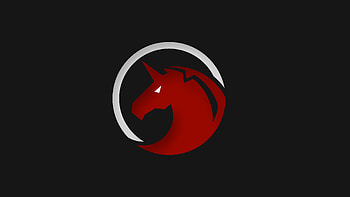 Red Unicorn Logo , unicorn, logo HD wallpaper