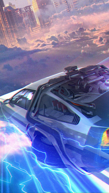 Delorean, Back to the Future, , Background HD phone wallpaper