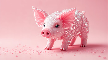 Charming Piglet in Stunning Ultra, piglet, pink, pig, cute, sculpture HD wallpaper