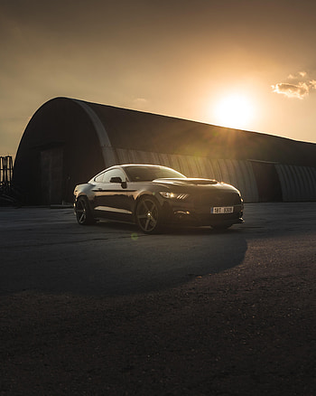 Sports, Sunset, Mustang, Cars, Car, Sports Car, Side View, Ford Mustang HD phone wallpaper
