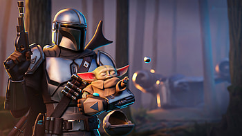 Disney The Mandalorian Fortnite , the-mandalorian, baby-yoda, fortnite, games HD wallpaper