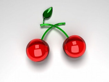 3D cherry, 3d, cherry HD wallpaper