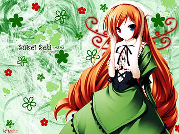 irish anime, irish, anime, green, girls, clovers HD wallpaper