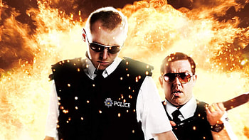 Hot Fuzz, IMDb movie database, Intriguing backdrops, Filmmaking details HD wallpaper