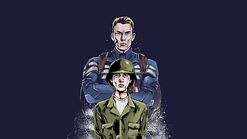 Young And Old Steve Rogers Artwork, captain-america, artwork, superheroes HD wallpaper