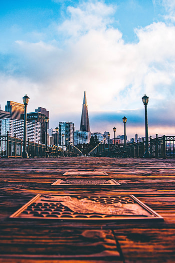 Cities, Usa, Building, Pier, Bridge, United States, San Francisco HD phone wallpaper