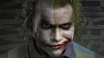 Mad Joker, joker, artwork, supervillain, digital-art, artist, behance HD wallpaper