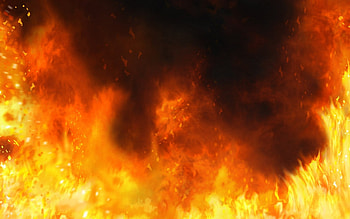 fire, flame, orange, amber HD wallpaper