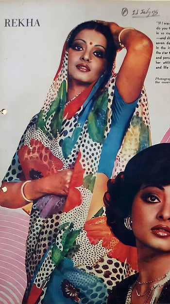 Rekha, bollywood actress, vintage HD phone wallpaper