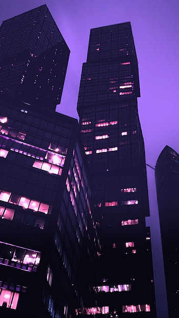 Purple Aesthetic, Purple Building HD phone wallpaper