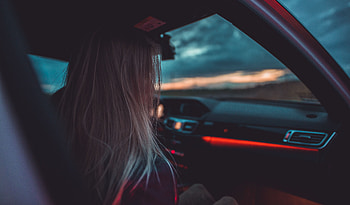 Sunset, Miscellanea, Miscellaneous, Girl, Hair, Mood HD wallpaper