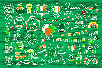 Pattern, texture, stock, green, st patrick HD wallpaper