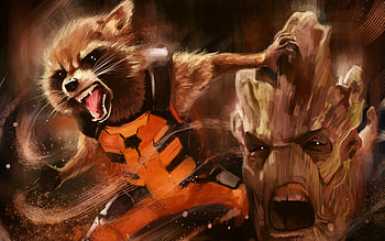Guardians of the Galaxy, Rocket , Sci-fi backgrounds HD wallpaper