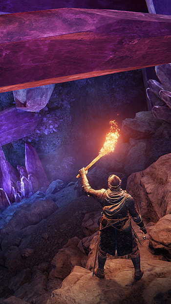 Elden Ring Cave, Gamer, Dungeon, Crystal HD phone wallpaper