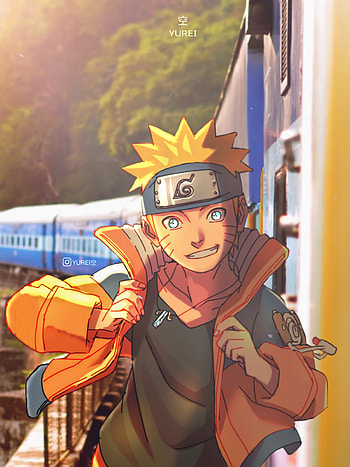Uzumaki Naruto, kurama, art, jinchikuriki, narutoshippuden, uzumakinaruto, smallnaruto, ninetails, anime HD phone wallpaper