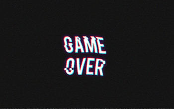 Game Over, Retro games, Distorted logo, Vintage style HD wallpaper
