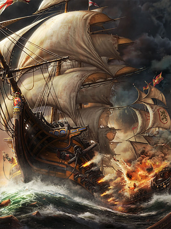 Oceans and Empires, Ghost Ship HD phone wallpaper